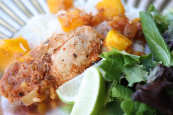 3 Ingredient mango salsa chicken - Ask Anna