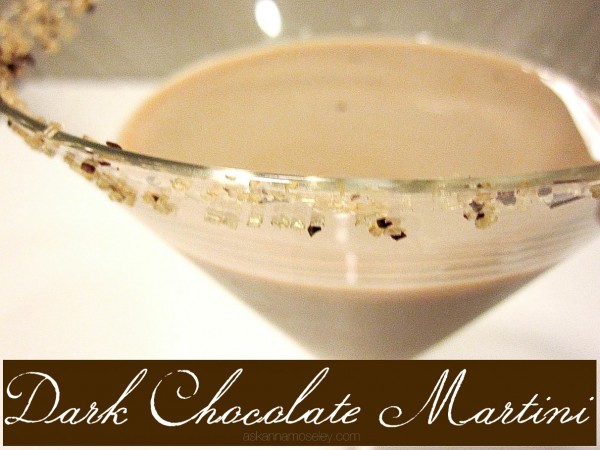 Dark chocolate martini - Ask Anna