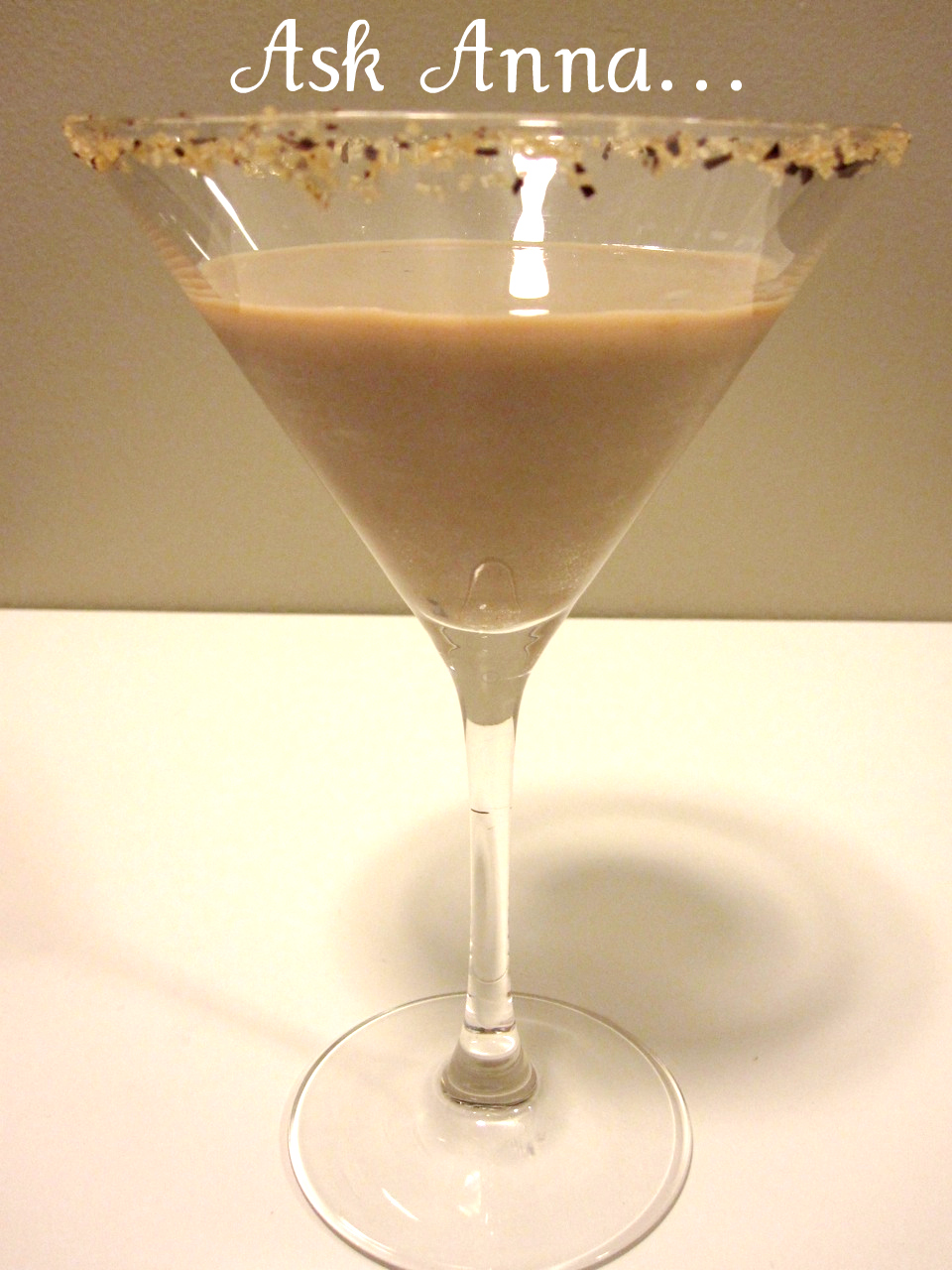 Dark chocolate martini - Ask Anna