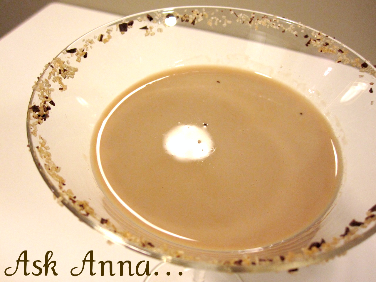 Dark chocolate martini - Ask Anna