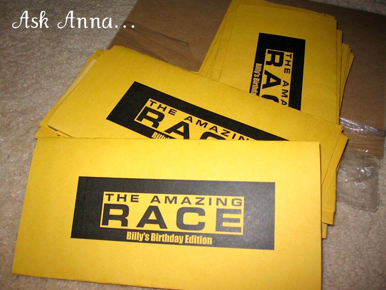 Amazing Race Party - Ask Anna