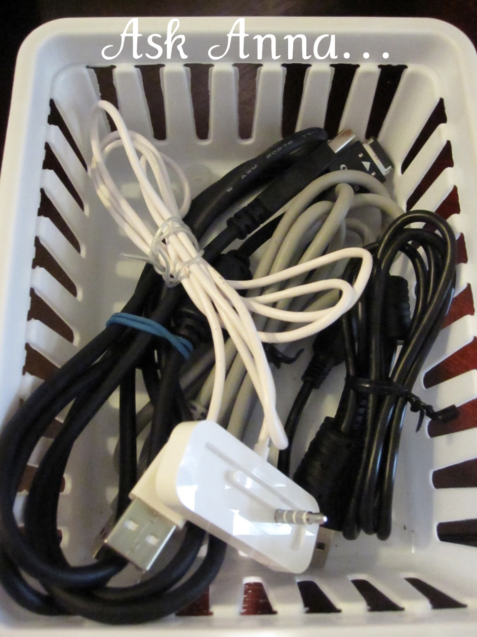 How to organize cords - Ask Anna