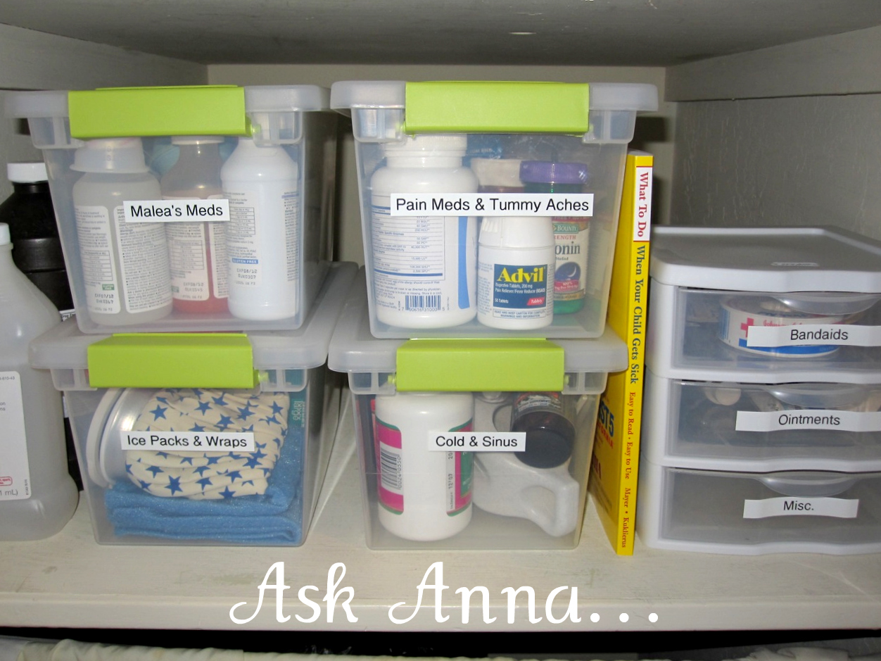 The Easiest way to Organize Medicine Bottles - Ask Anna