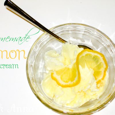 Homemade Lemon Ice Cream