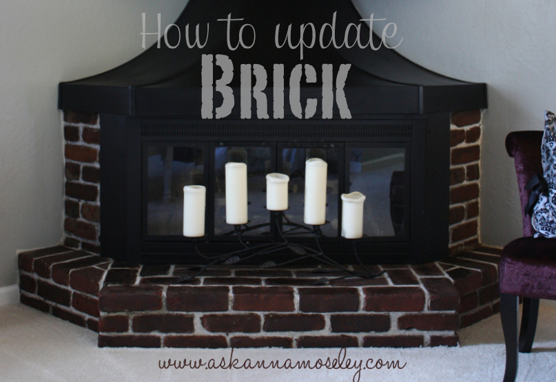 How to update a brick fireplace - Ask Anna