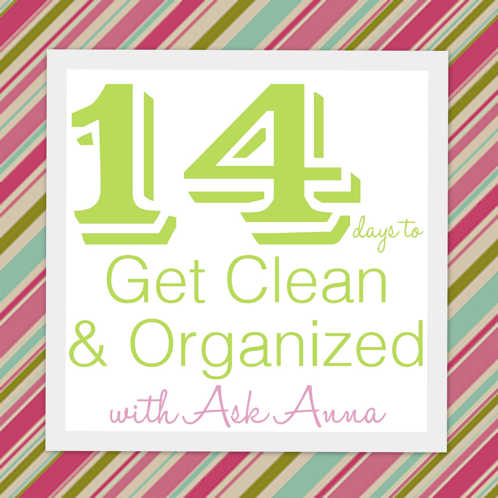 Cleaning Challenge: 14 Days to Get Clean & Organized!