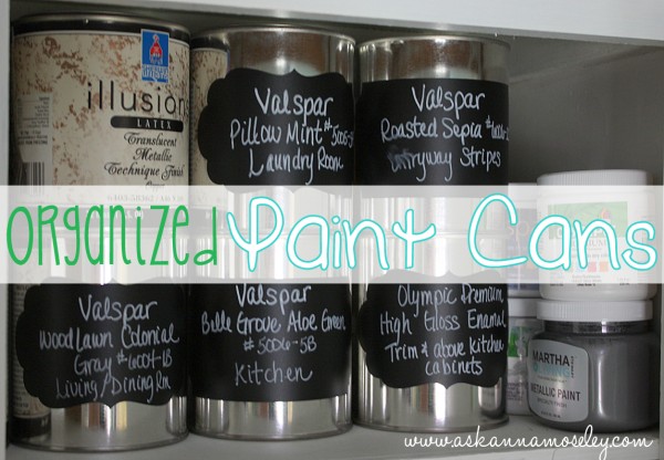 How to organize paint cans - Ask Anna