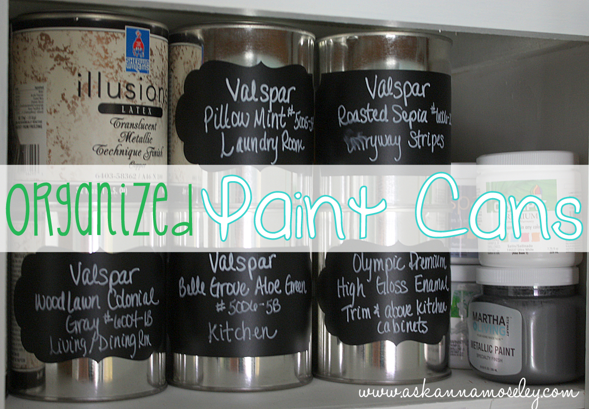 How to Organize Paint Cans