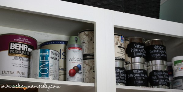 How to organize paint cans - Ask Anna