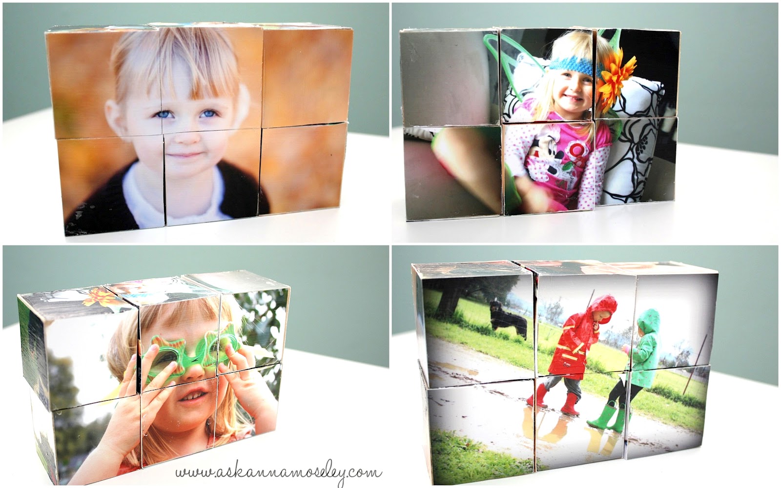 DIY picture blocks, these are fun to make and even more fun to play with once you're finished! They would make a great gift any time of year.