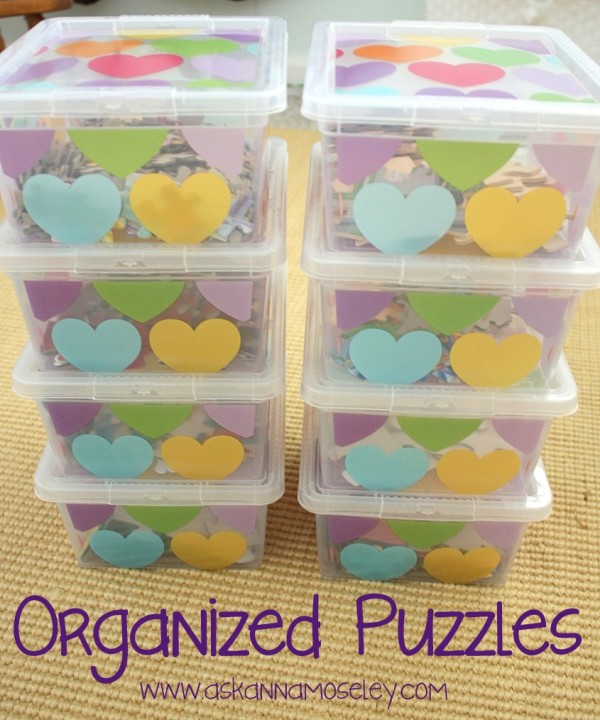 How to organize kids puzzles - Ask Anna