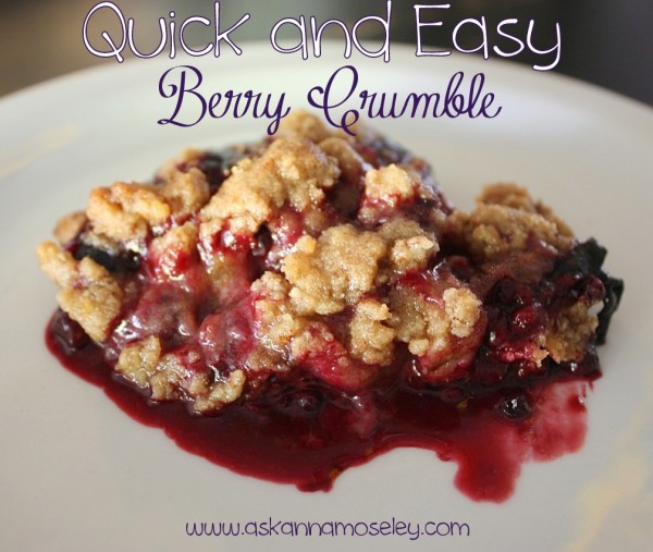 Delicious and simple berry crumble that's easy to make and guaranteed to please every crowd. | Ask Anna