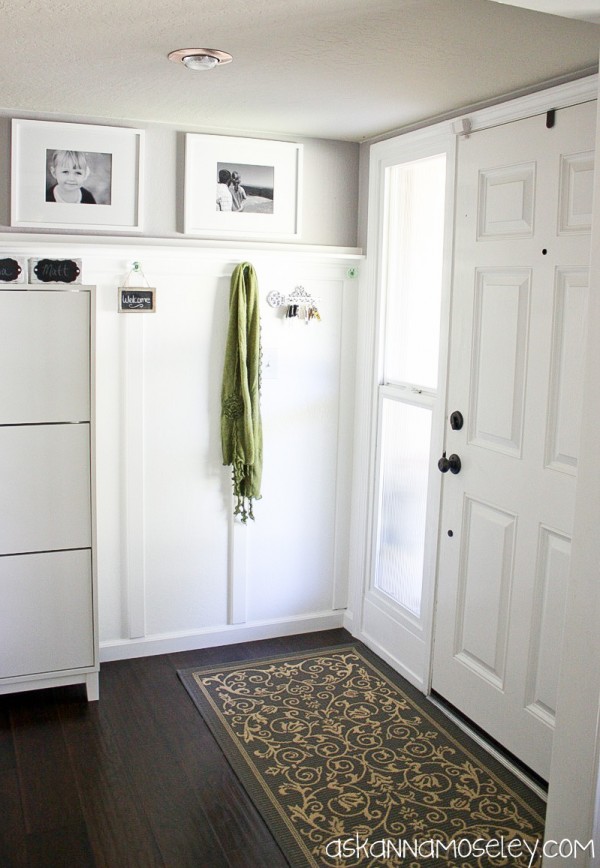 Board and batten entryway makeover and tutorial - Ask Anna