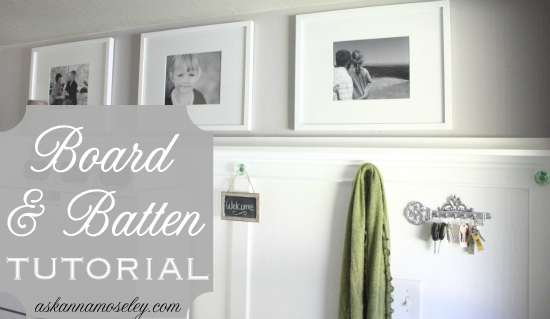 Entryway Board and Batten Tutorial