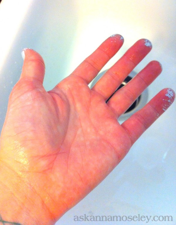 Cleaning paint off skin {a quick and easy tip} -- Ask Anna