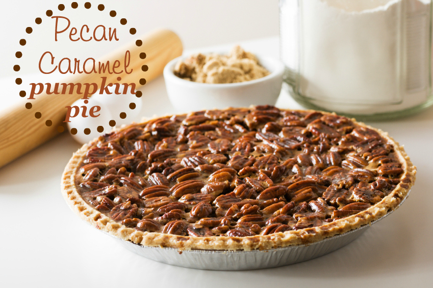 Pecan Caramel Pumpkin Pie