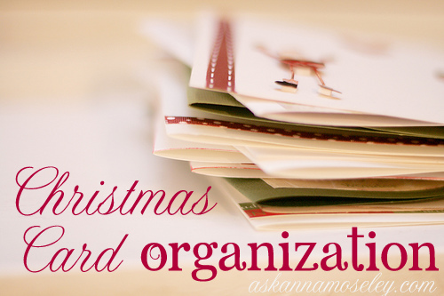 Christmas Card Organization