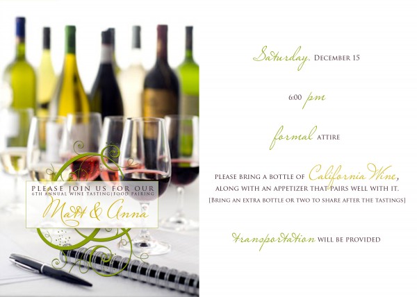 Wine party invitation | Ask Anna