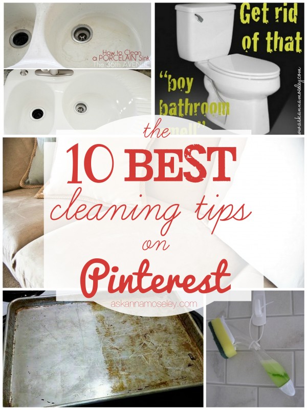 cleaning tips on pinterest