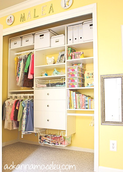 Organized kids closet - Ask Anna