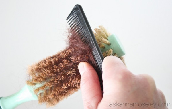 How to clean a hair brush -- Ask Anna