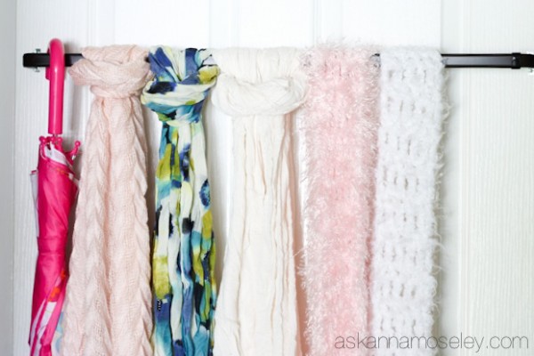 The Easiest way to Organize Scarves - Ask Anna