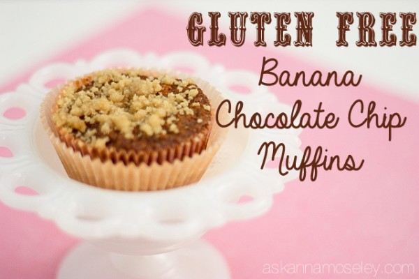 Gluten free banana chocolate chip muffins - Ask Anna