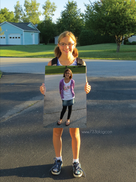 First and last day of school picture