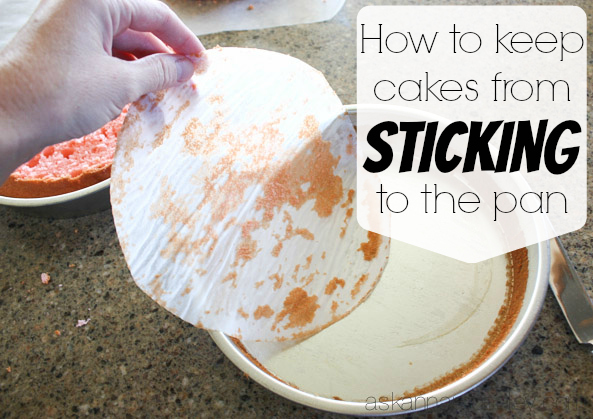 How to keep a Cake from sticking to the Pan