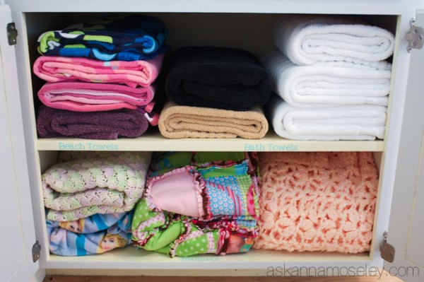 Linen closet organization - Ask Anna