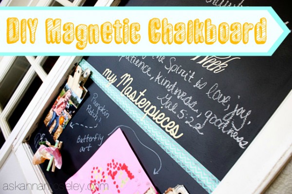 Magnetic chalkboard tutorial- Ask Anna