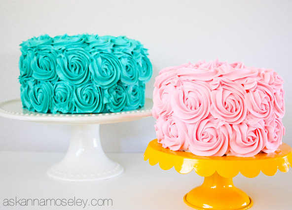 Rosette cake - Ask Anna