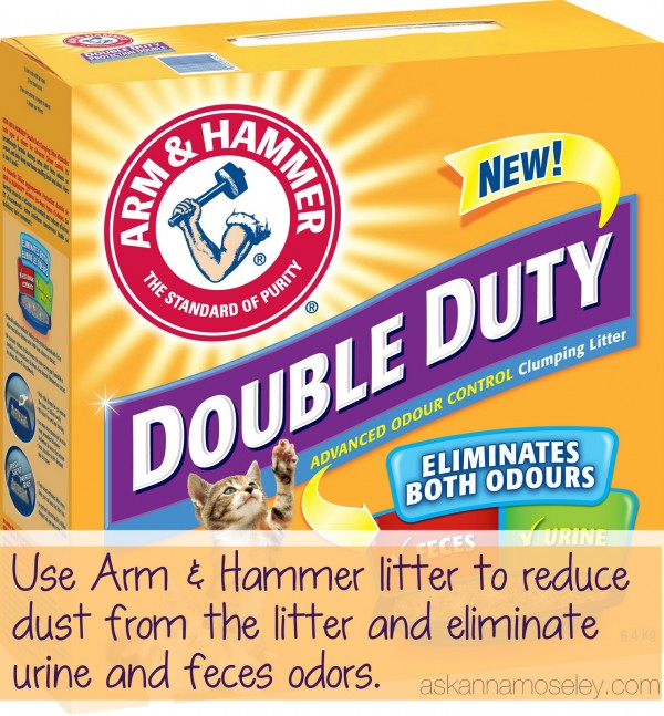 Double Duty litter eliminates dust and smell 