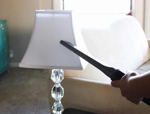 Fall Cleaning ~ How to Clean a Lampshade, the Fans & more