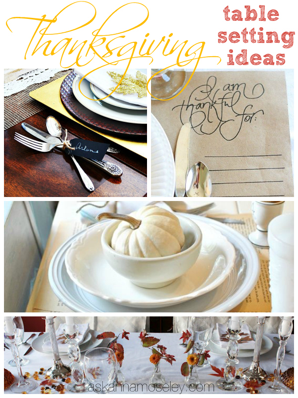 Thankgiving table setting ideas - Ask Anna