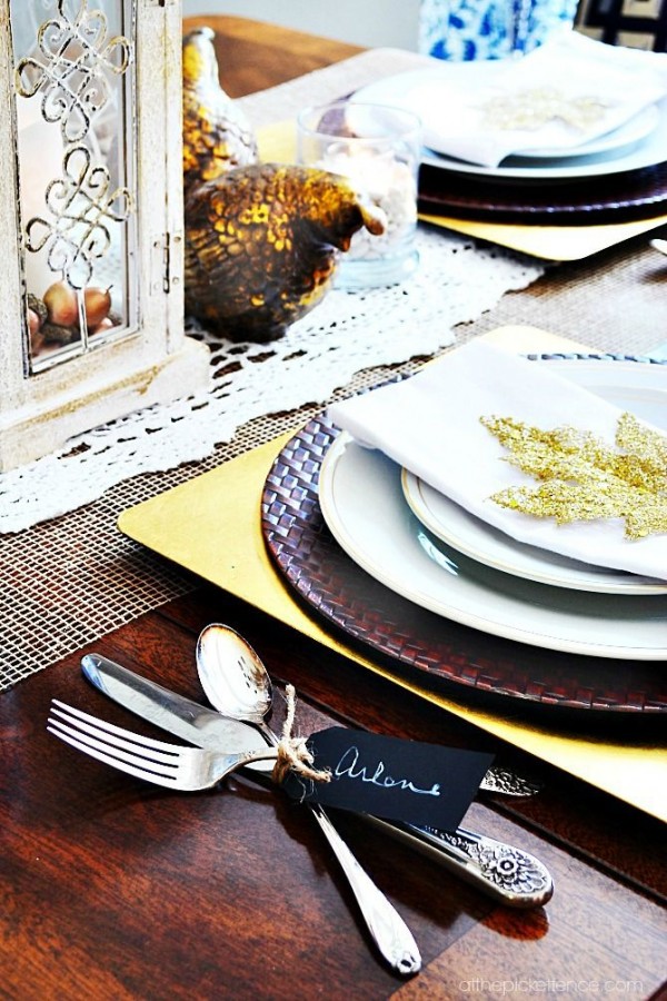 Thanksgiving table setting