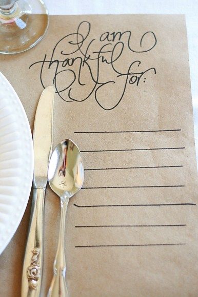 Thanksgiving table setting ideas