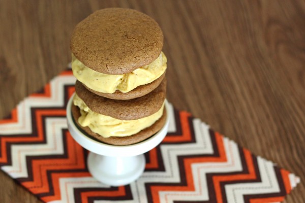 Gluten Free & Vegan Pumpkin Ice Cream Sandwiches - Ask Anna