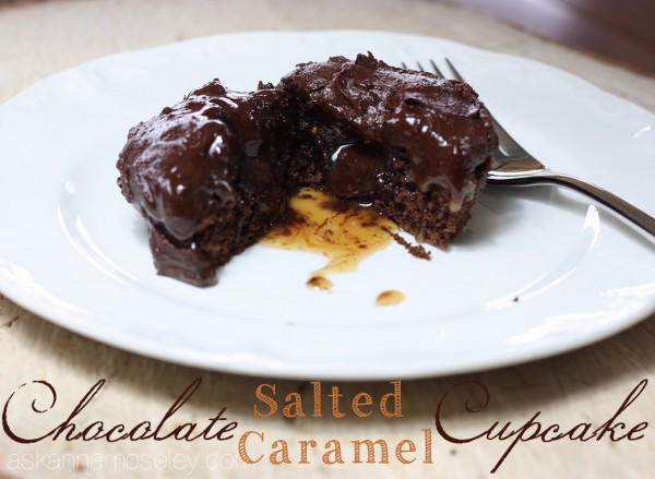 Chocolate salted caramel cupcake - Ask Anna