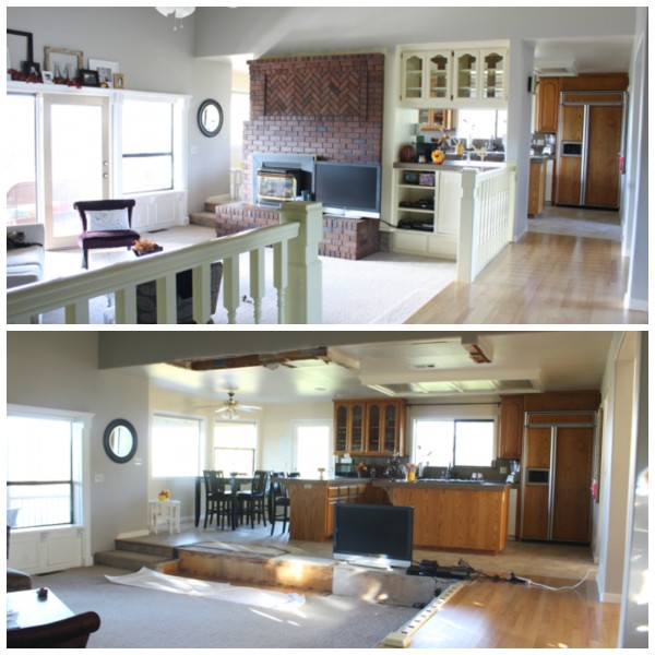 Kitchen demo before and after - Ask Anna