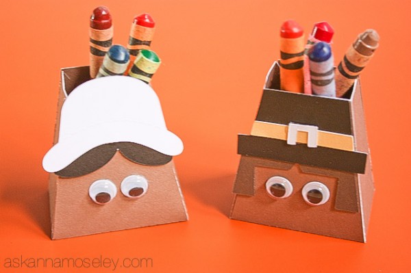 Thanksgiving kids craft ~ Pilgrims - Ask Anna