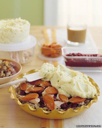 Thanksgiving leftovers shepherd's pie