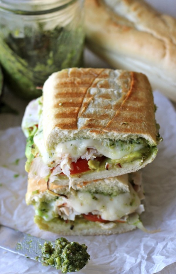 Turkey pesto panini