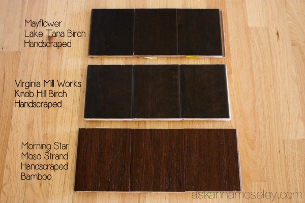 Lumber Liquidators hardwood samples - Ask Anna