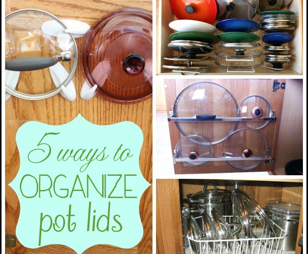 5 ways to organize pot lids - Ask Anna