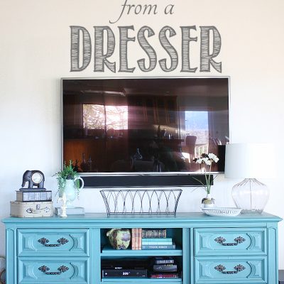 DIY Dresser to TV Console