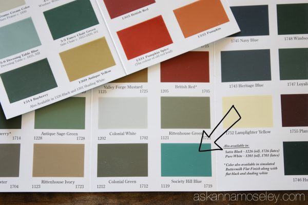 Old Village Paint colors - Ask Anna