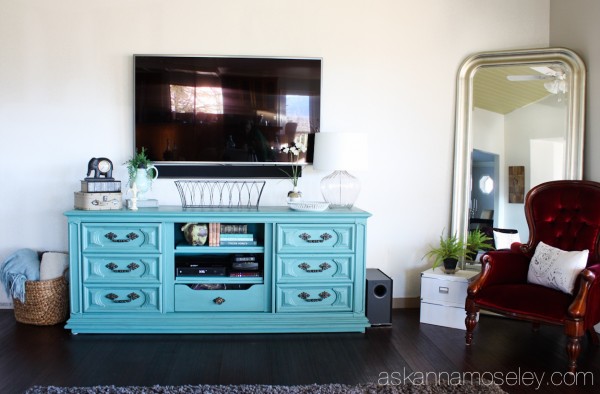 DIY dresser to TV console - Ask Anna