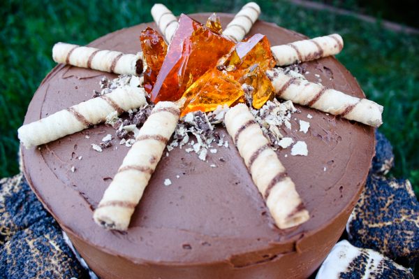 Campfire cake - Ask Anna