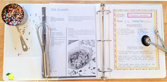 How to make a recipe binder - Ask Anna